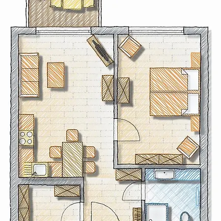דירה Ferienwohnung Krabbe *